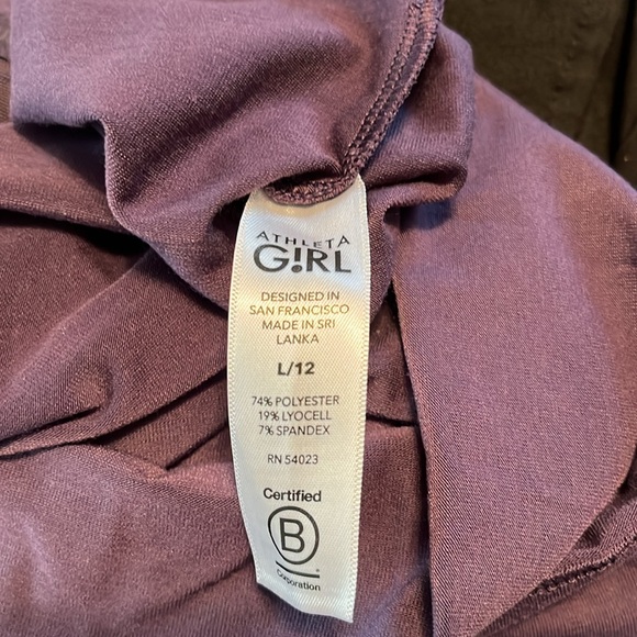 Athleta Girl Purple 12 - Picture 4 of 4